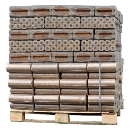 Palette Mixte de briquettes de bois Pini Kay + Nestro Mix (960Kg)